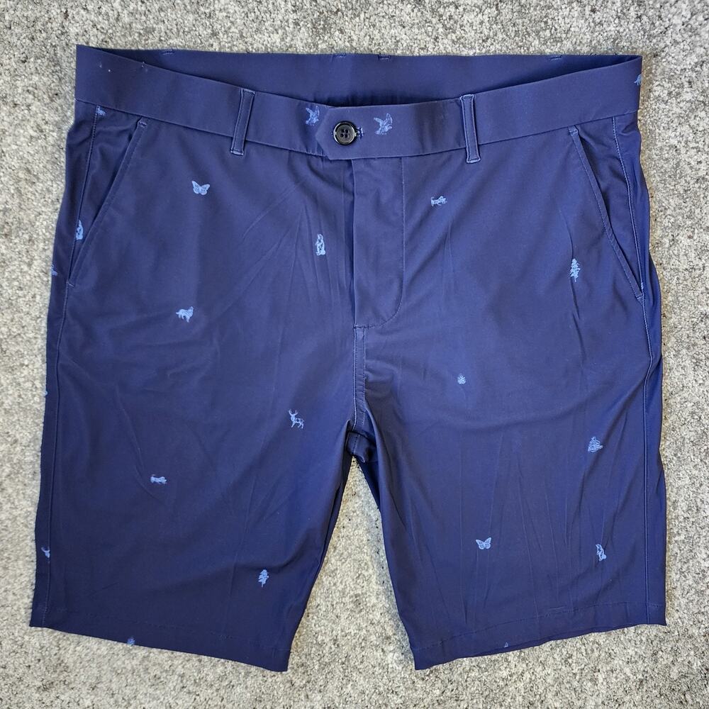 Greyson Shorts Men 36 Blue‎ Montauk 10” Stretch Performance Golf Chino Preppy